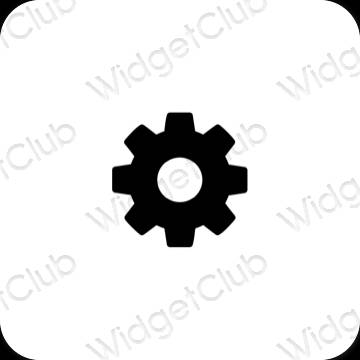 Esthetische Settings app-pictogrammen