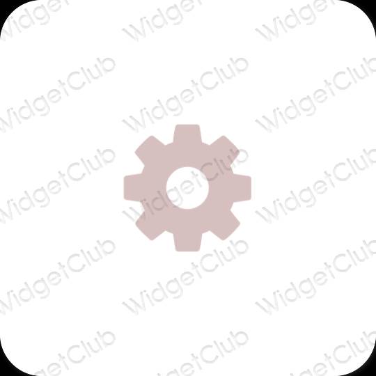 Esthetische Settings app-pictogrammen