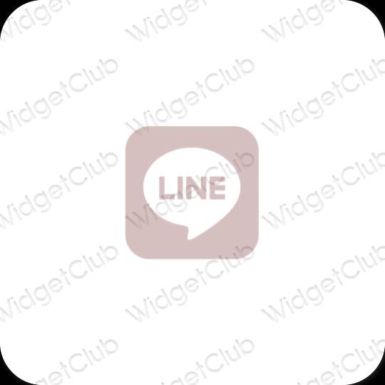 Esthetische LINE app-pictogrammen