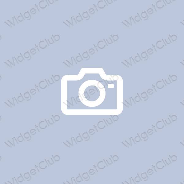 Естетичен лилаво Camera икони на приложения