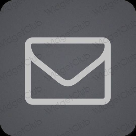 Aesthetic gray Mail app icons