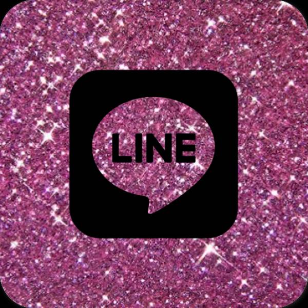 جمالي أسود LINE أيقونات التطبيق