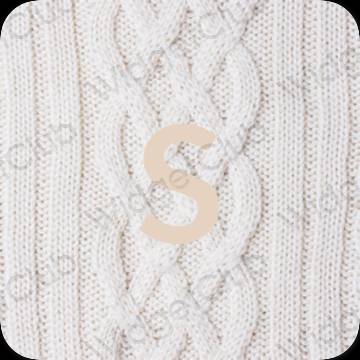 Aesthetic beige SHEIN app icons