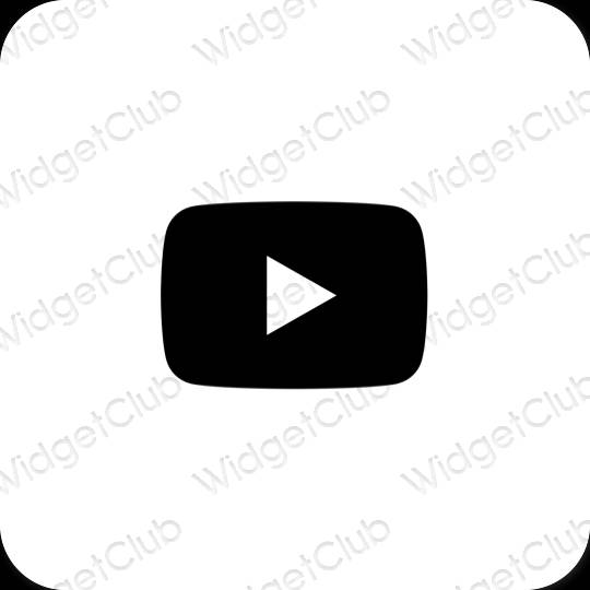 Esthetische Youtube app-pictogrammen