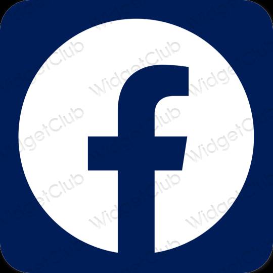 Biểu tượng ứng dụng Facebook thẩm mỹ