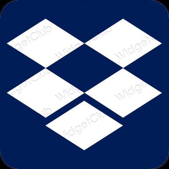 Pictograme pentru aplicații Dropbox estetice