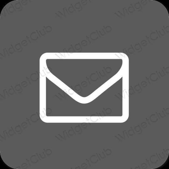 Aesthetic gray Mail app icons