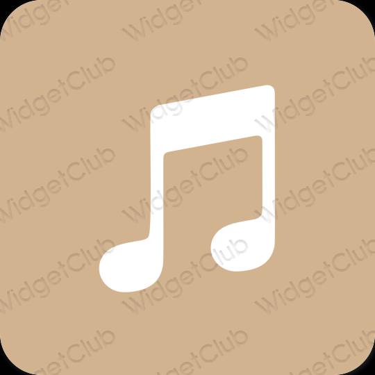 Esthetische Music app-pictogrammen