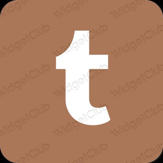 Estetyczne Tumblr ikony aplikacji
