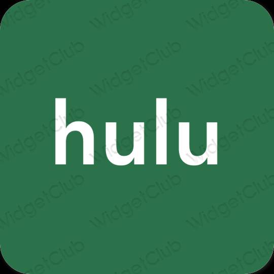 Icônes d'application hulu esthétiques