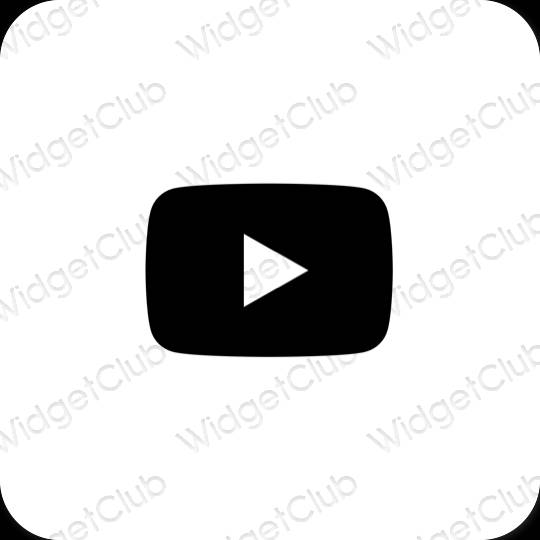 Icônes d'application Youtube esthétiques