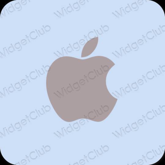 Estetik pastel mavi Apple Store uygulama simgeleri