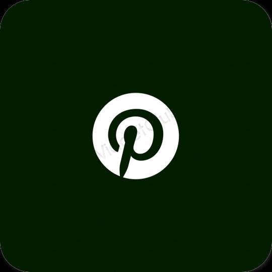 جمالية Pinterest أيقونات التطبيقات