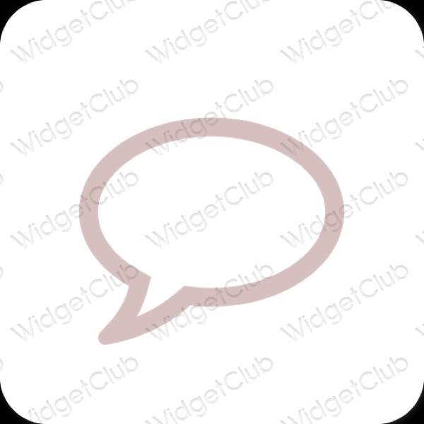 Ästhetische Messages App-Symbole