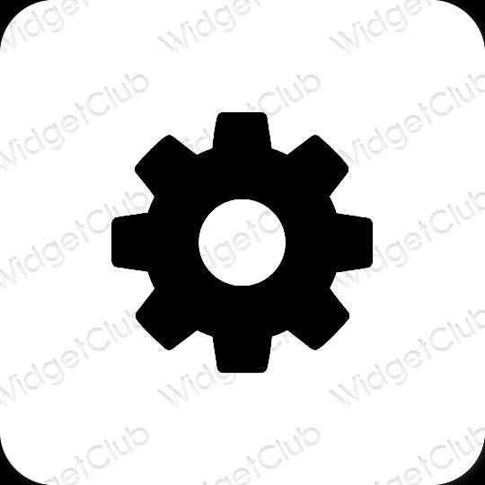 Esthetische Settings app-pictogrammen