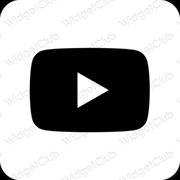 Aesthetic Youtube app icons