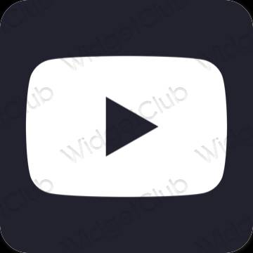 Esthetische Youtube app-pictogrammen