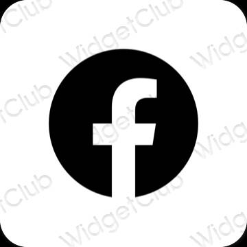 Esthetische Facebook app-pictogrammen