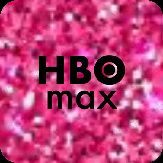 미적인 검은색 HBO MAX 앱 아이콘