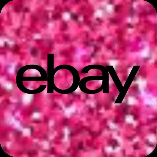 Estetski crno eBay ikone aplikacija