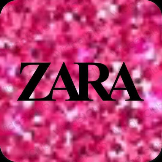 Aesthetic black ZARA app icons