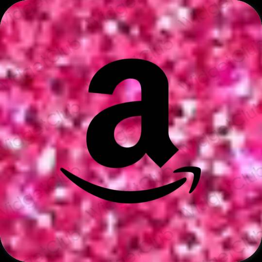 جمالي أسود Amazon أيقونات التطبيق