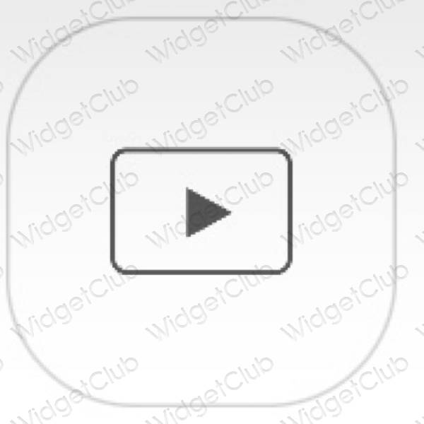 Esthetische Youtube app-pictogrammen