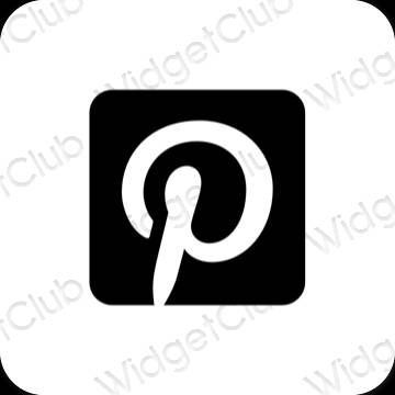 Icônes d'application Pinterest esthétiques