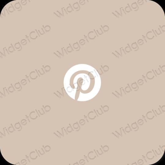 Icônes d'application Pinterest esthétiques