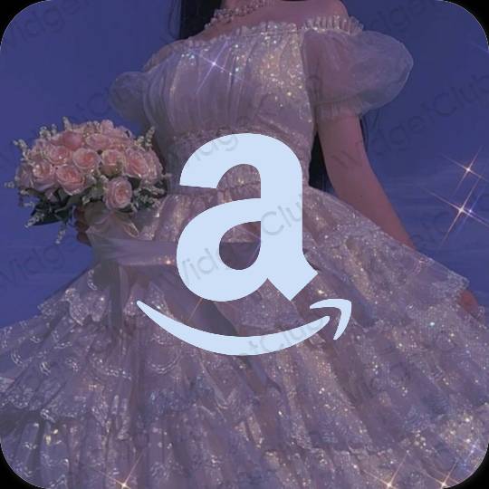Ästhetisch pastellblau Amazon App-Symbole