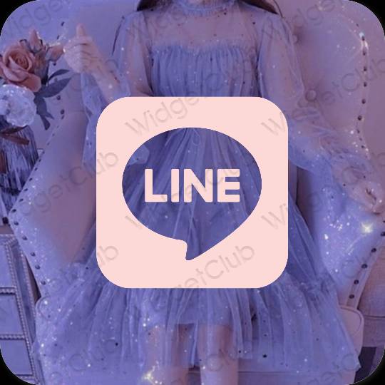 Æstetiske LINE app-ikoner