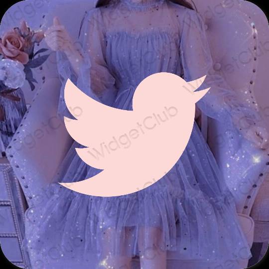 Biểu tượng ứng dụng Twitter thẩm mỹ