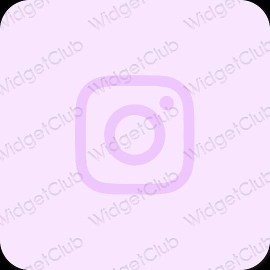 Estetsko vijolična Instagram ikone aplikacij