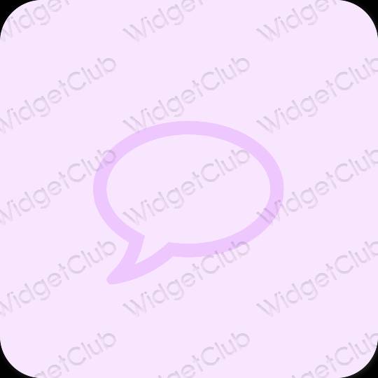Estético púrpura Messages iconos de aplicaciones