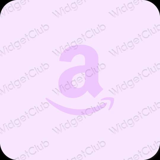 Estético púrpura Amazon iconos de aplicaciones