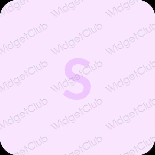 Estetisk lila SHEIN app ikoner