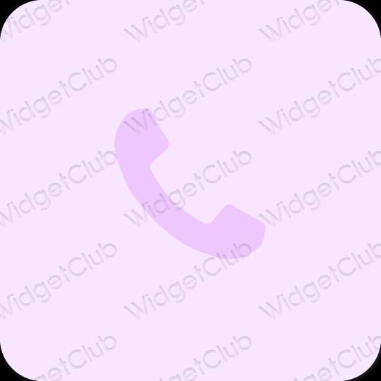 Estético roxo Phone ícones de aplicativos