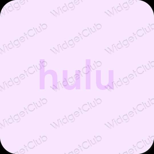 Естетичний фіолетовий hulu значки програм