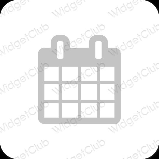 Эстетические Calendar значки приложений