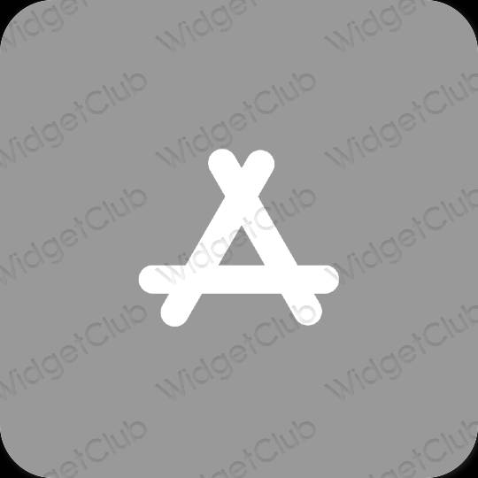Естетичен сиво AppStore икони на приложения