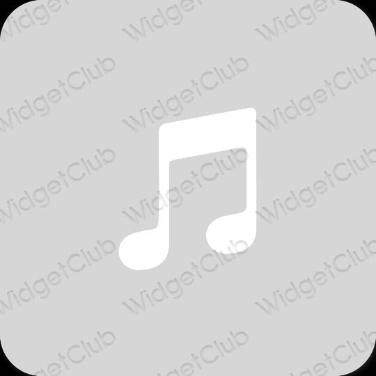 Esthetische LINE MUSIC app-pictogrammen