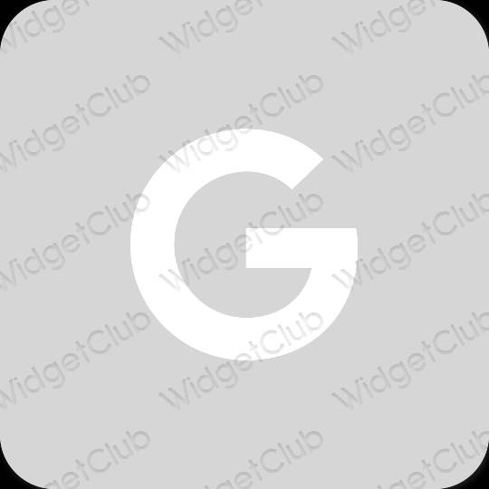 미적인 회색 Google 앱 아이콘
