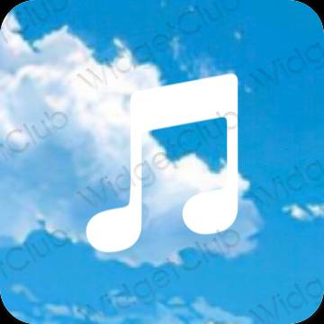 نمادهای برنامه زیباشناسی Apple Music