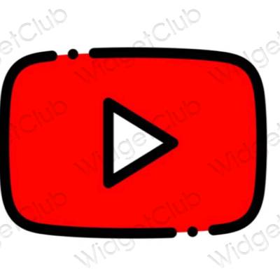 Estetyczne Youtube ikony aplikacji