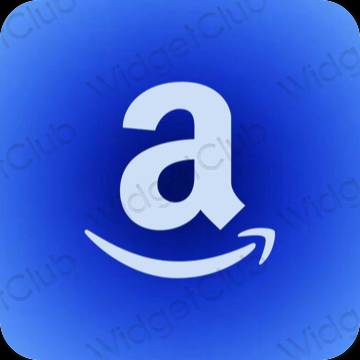 אֶסתֵטִי כחול פסטל Amazon סמלי אפליקציה