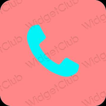 Естетски розе Phone иконе апликација