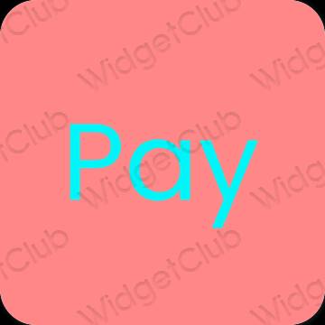 Ästhetisch Rosa PayPay App-Symbole