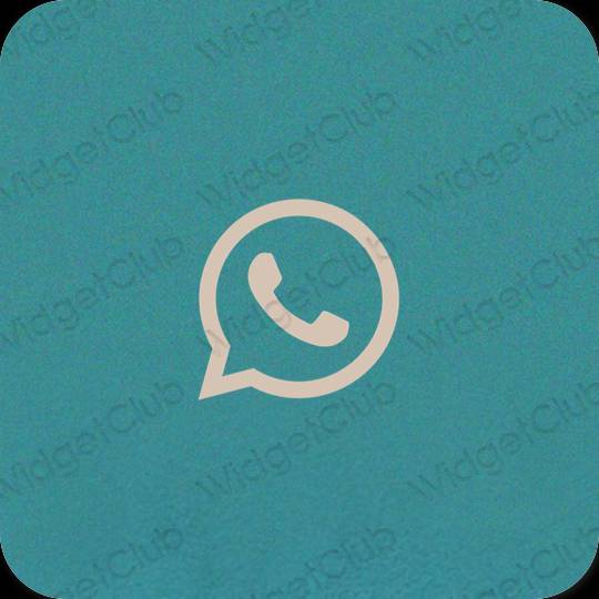 Esteettinen beige WhatsApp sovelluskuvakkeet
