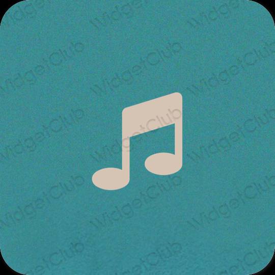 Ästhetisch Beige Apple Music App-Symbole