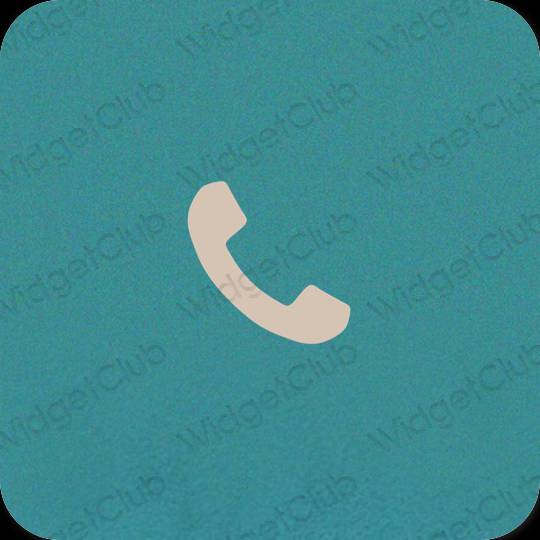 Esztétika bézs Phone alkalmazás ikonok